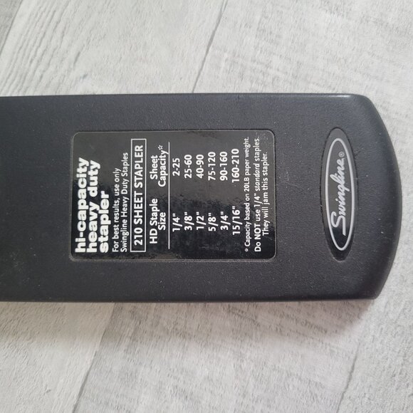 Swingline High-Capacity Heavy Duty Stapler 160 Sheet Capacity - Picture 5 of 6